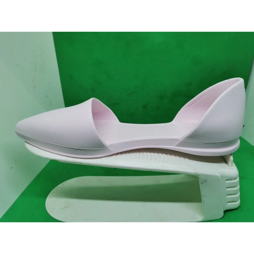 Native Womens Size 8 Audrey Dorsay Flats Jiffy Light Pink Slip On Waterproof